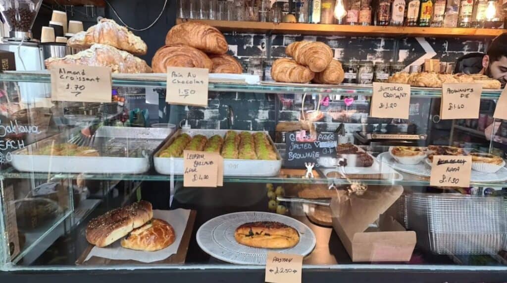 best cafes in Stoke Newington retro organic grocery cafe vegan